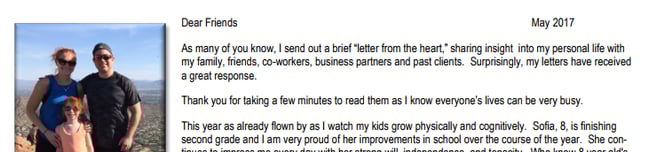 Letter from the Heart